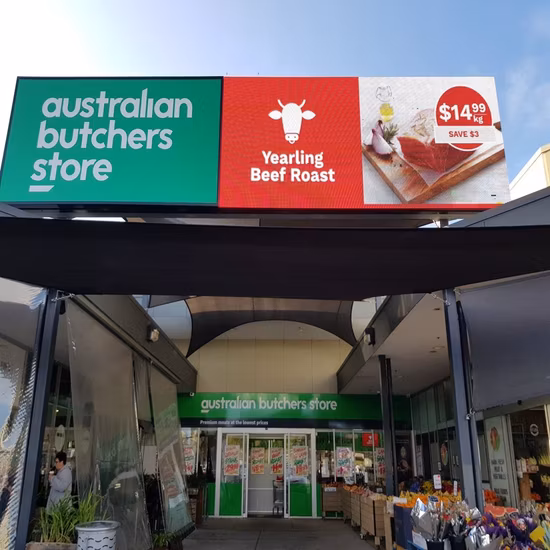 Parete esterna a schermo fisso P 10 LED, display LED esterno a risparmio energetico