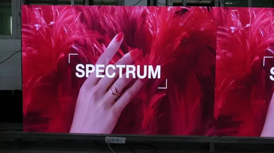 Display LED sottile da parete per video pubblicitari P3 a colori a colori per interni